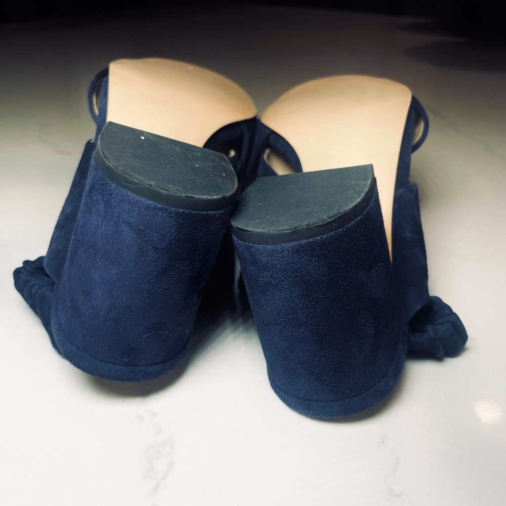 NWOT Cole Haan | Blue Suede Slingback Sandals - Picture 8 of 9